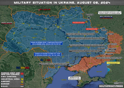 Military Situation On Ukrainian Frontlines On August 8, 2024 (Maps Update)