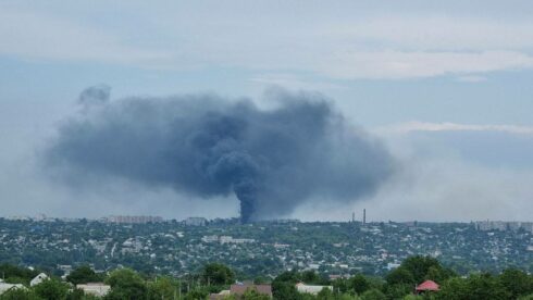 Lugansk Came Under Massive Missile Attack