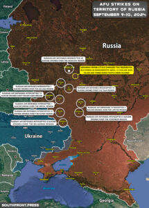 Ukrainian Attacks On Territory Of Russia On September 10, 2024 (Map Update)