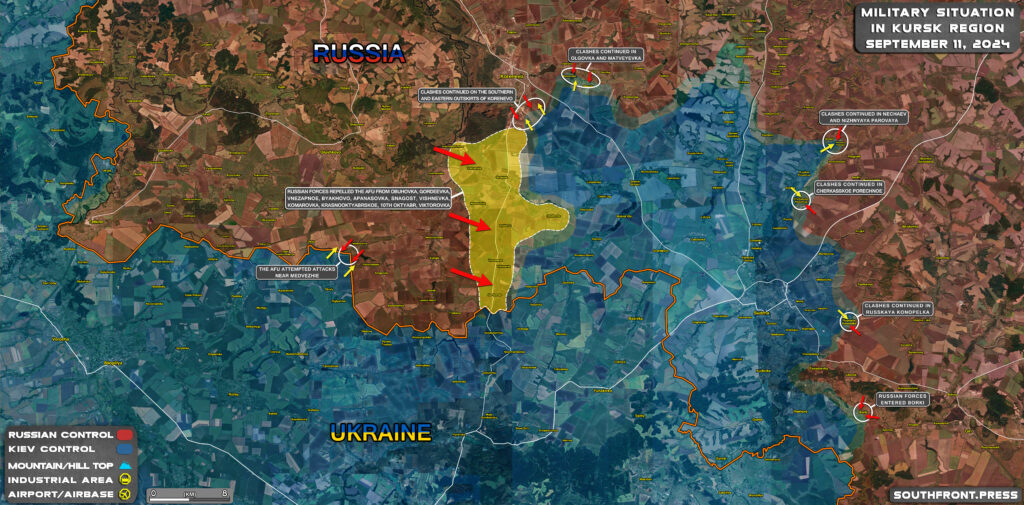 Military Situation In Russian Kursk Region And On Ukrainian Frontlines On September 11, 2024 (Maps Update)