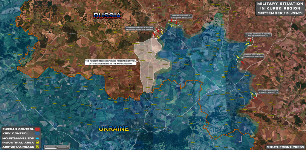 Military Situation In Russian Kursk Region And On Ukrainian Frontlines On September 12, 2024 (Maps Update)