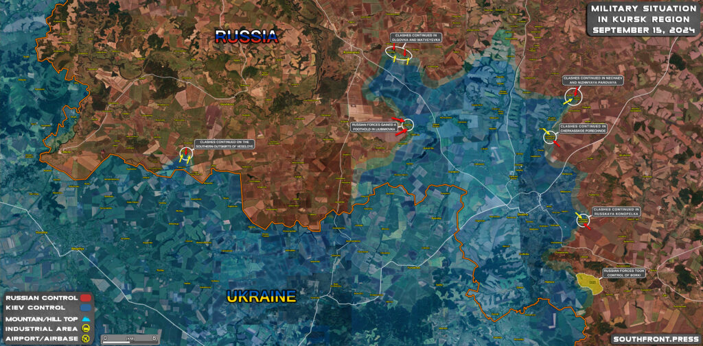 Military Situation In Russian Kursk Region And On Ukrainian Frontlines On September 15, 2024 (Maps Update)