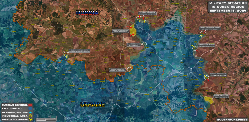 Military Situation In Russian Kursk Region And On Ukrainian Frontlines On September 16, 2024 (Maps Update)