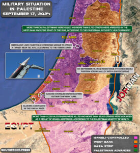 Military Situation In Palestine On September 17, 2024 (Maps Update)