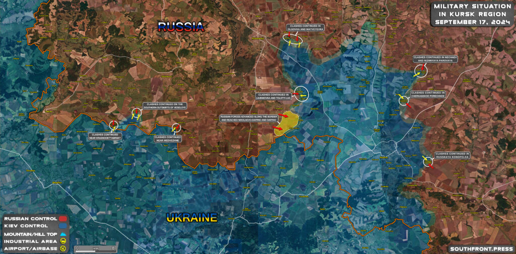 Military Situation In Russian Kursk Region And On Ukrainian Frontlines On September 17, 2024 (Maps Update)