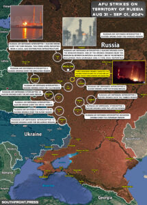 Ukrainian Attacks On Territory Of Russia On September 1, 2024 (Map Update)