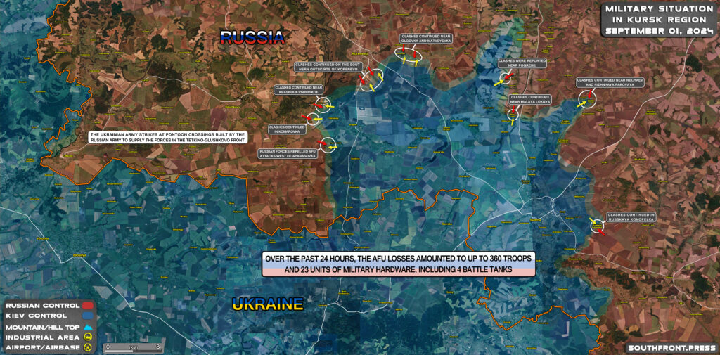 Military Situation In Pokrovsk Direction And In Russian Kursk Region On September 1, 2024 (Maps Update)