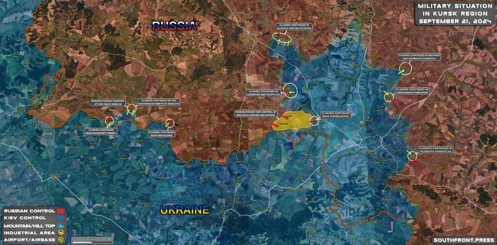 Military Situation In Russian Kursk Region And On Ukrainian Frontlines On September 21, 2024 (Maps Update)