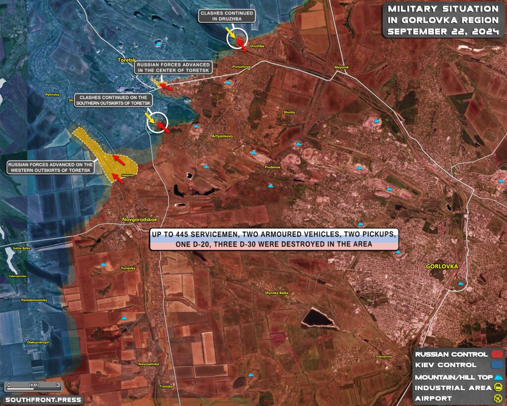 Military Situation In Russian Kursk Region And On Ukrainian Frontlines On September 22, 2024 (Maps Update)