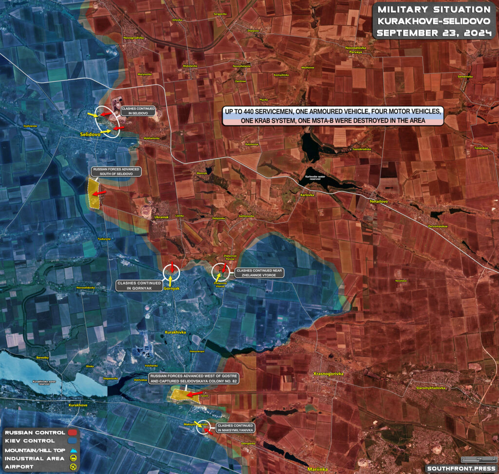 Military Situation In Russian Kursk Region And On Ukrainian Frontlines On September 23, 2024 (Maps Update)