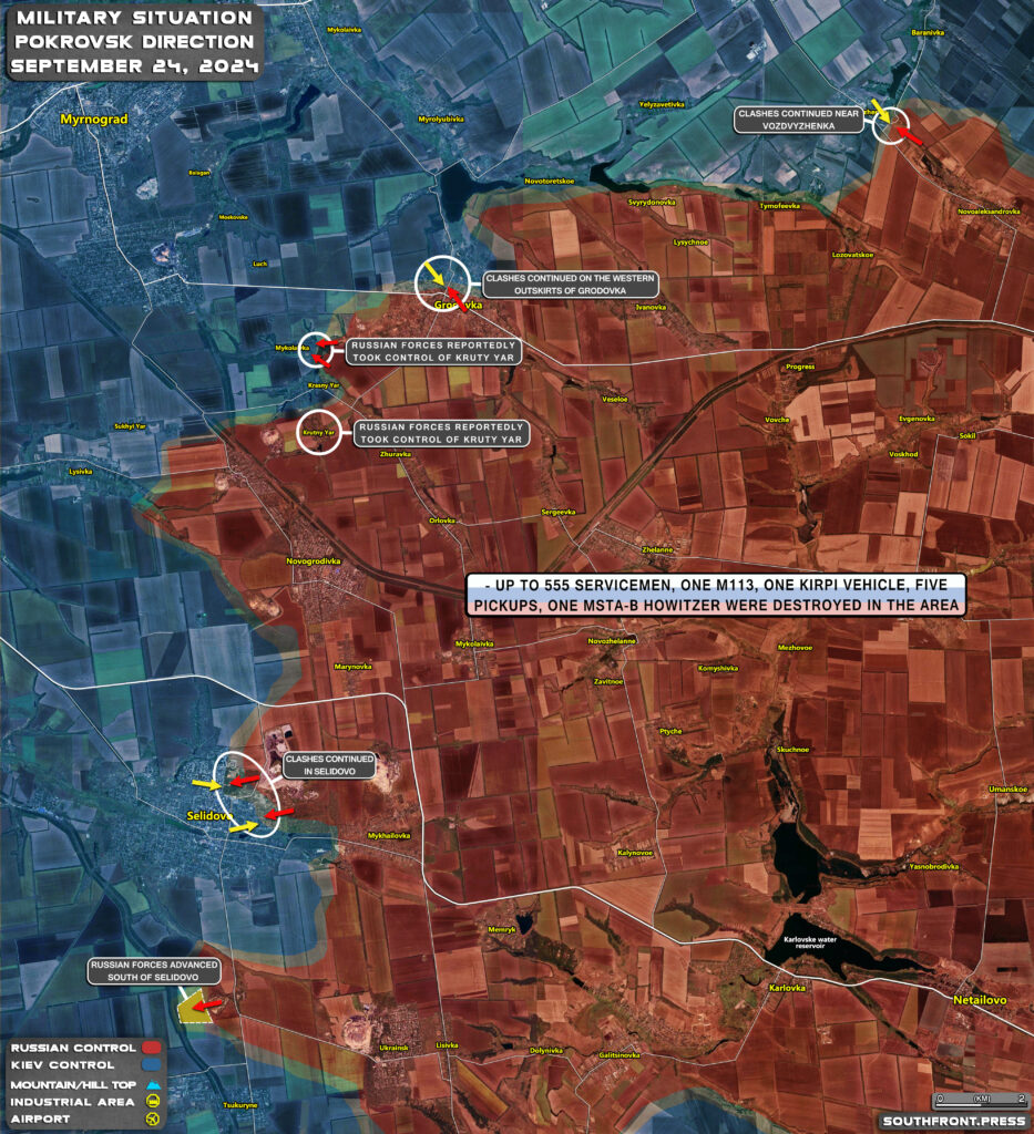 Military Situation In Russian Kursk Region And On Ukrainian Frontlines On September 24, 2024 (Maps Update)