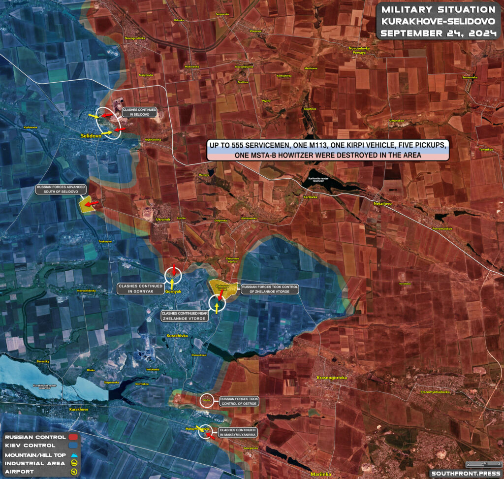 Military Situation In Russian Kursk Region And On Ukrainian Frontlines On September 24, 2024 (Maps Update)