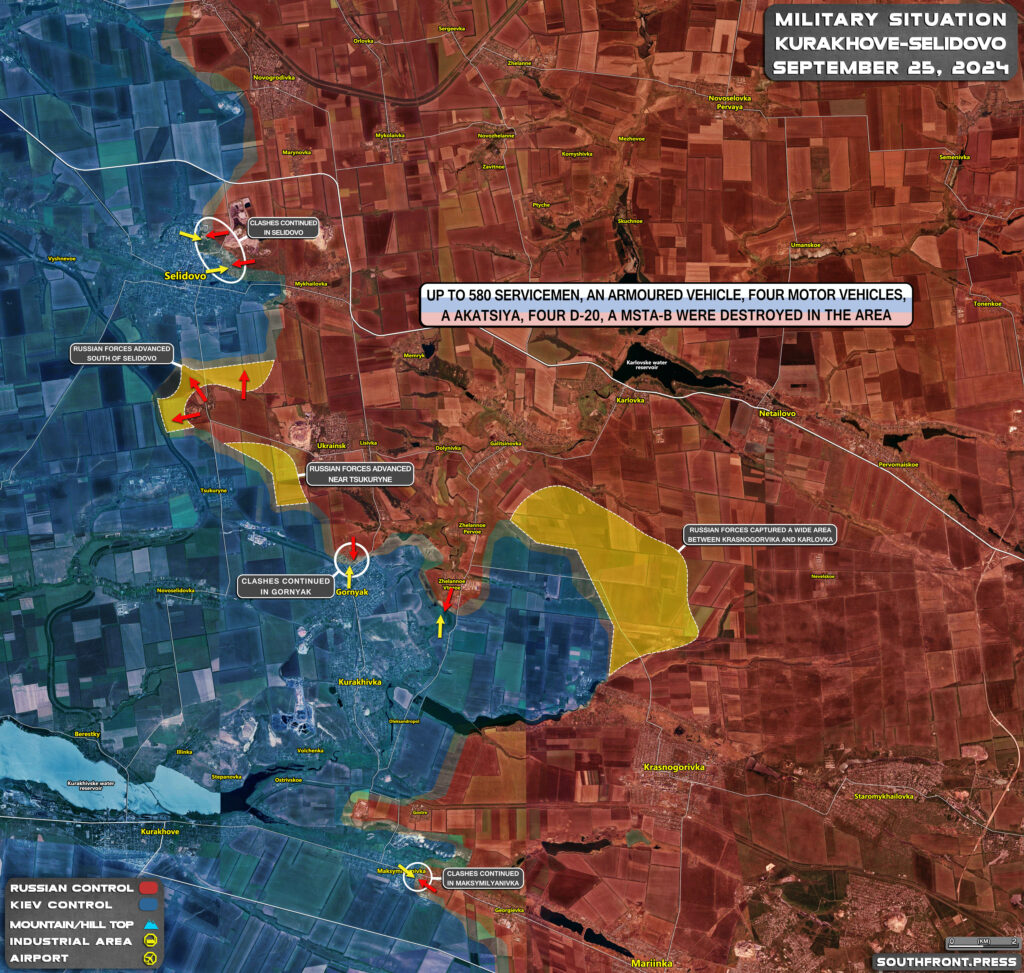 Military Situation In Russian Kursk Region And On Ukrainian Frontlines On September 25, 2024 (Maps Update)