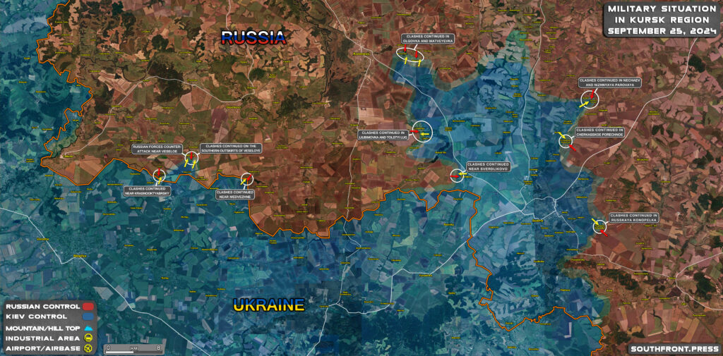 Military Situation In Russian Kursk Region And On Ukrainian Frontlines On September 25, 2024 (Maps Update)