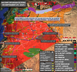 Military Situation In Syria On September 29, 2024 (Map Update)