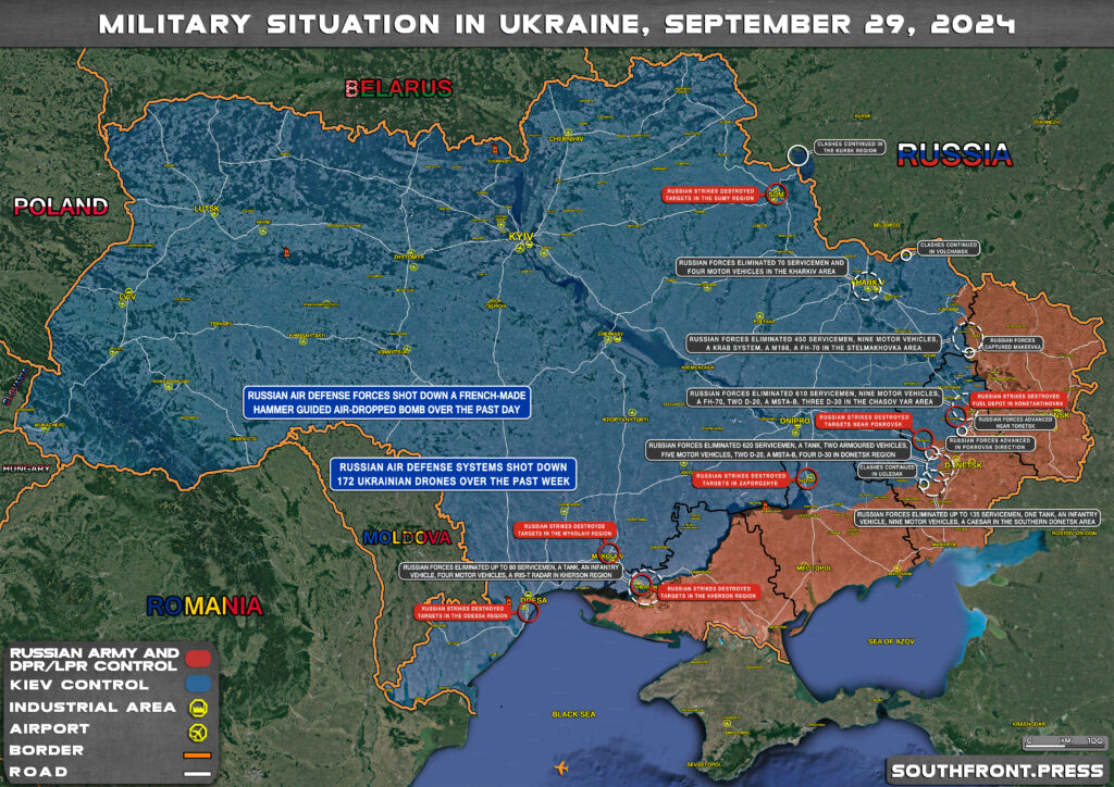 Military Situation On Ukrainian Frontlines On September 29, 2024 (Maps Update)