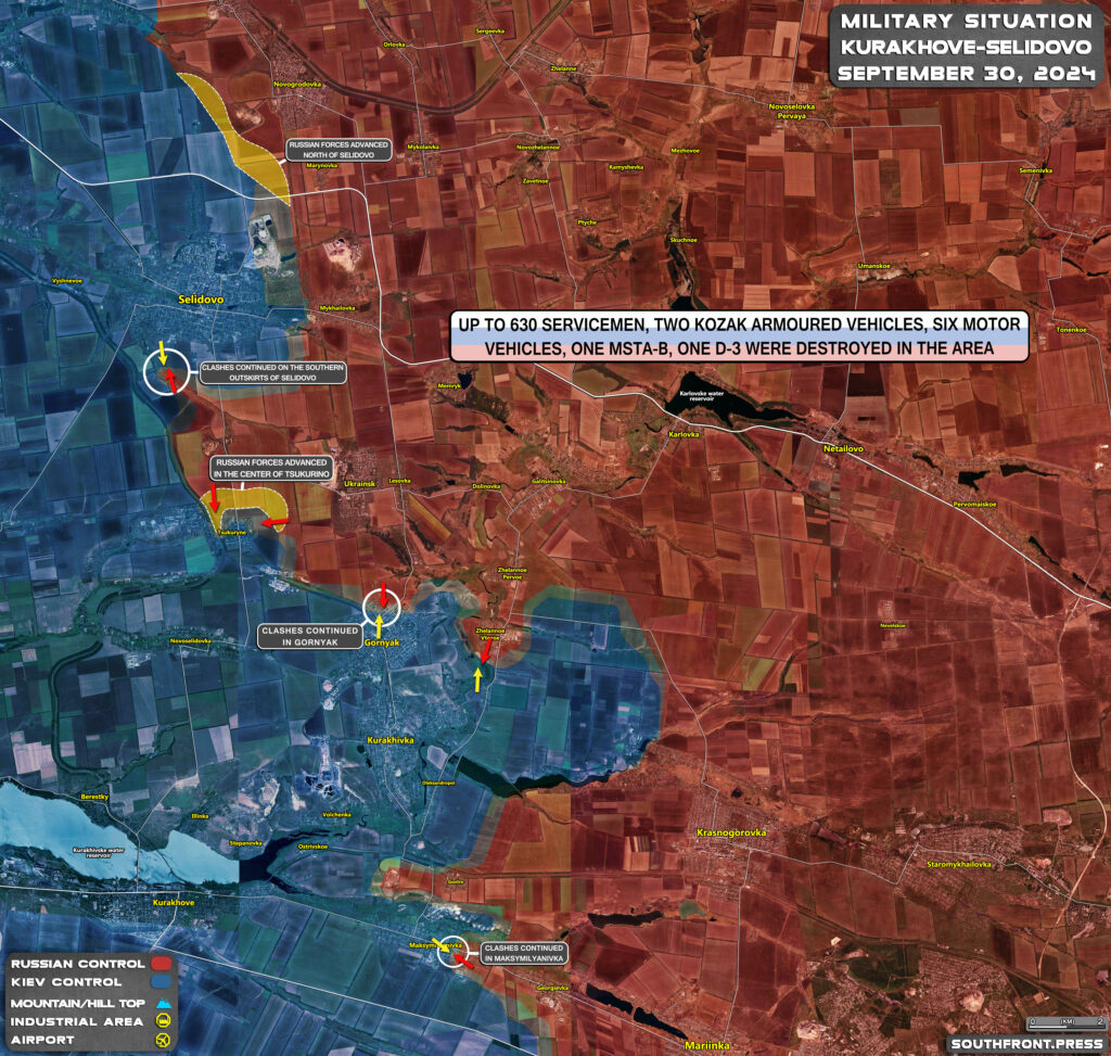 Military Situation In Russian Kursk Region And On Ukrainian Frontlines On September 30, 2024 (Maps Update)