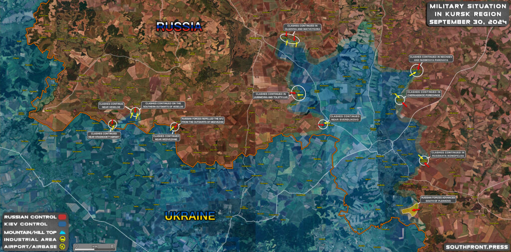 Military Situation In Russian Kursk Region And On Ukrainian Frontlines On September 30, 2024 (Maps Update)