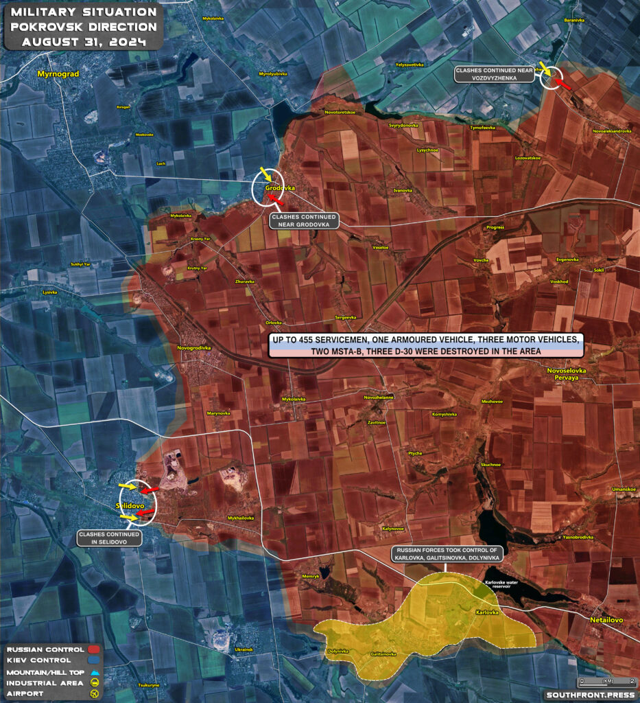 Military Situation In Russian Kursk Region And On Ukrainian Frontlines On August 31, 2024 (Map Update)