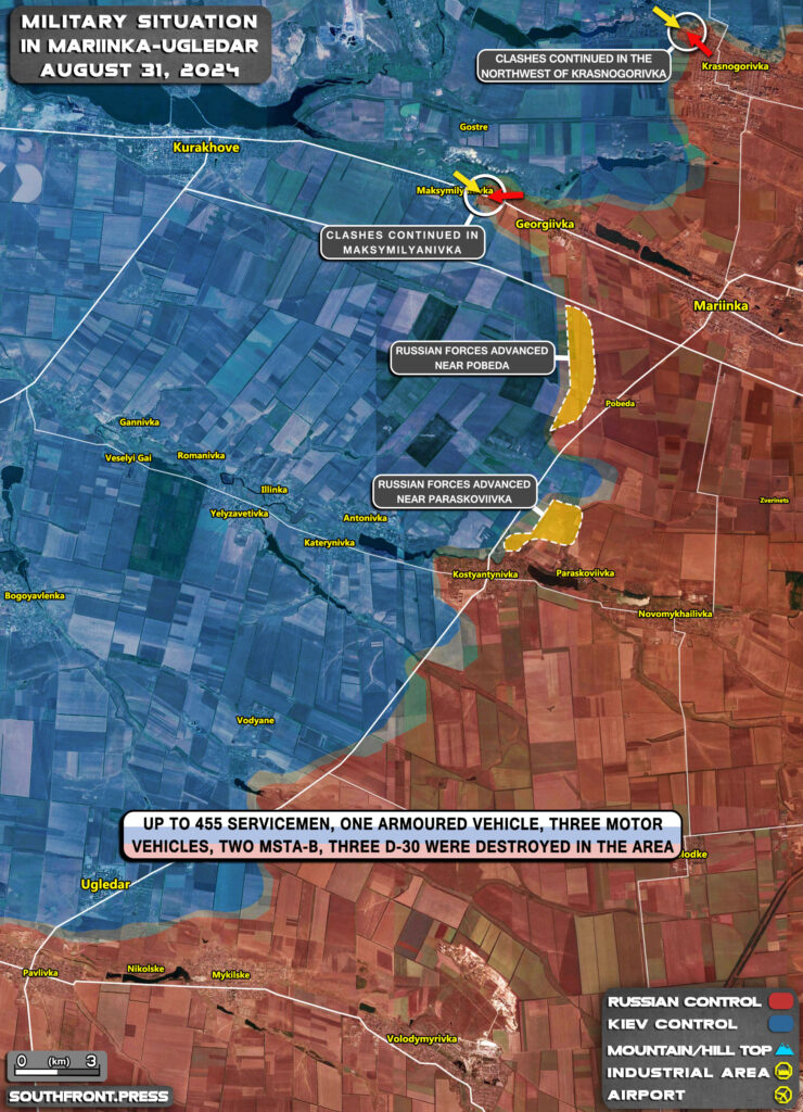 Military Situation In Russian Kursk Region And On Ukrainian Frontlines On August 31, 2024 (Map Update)