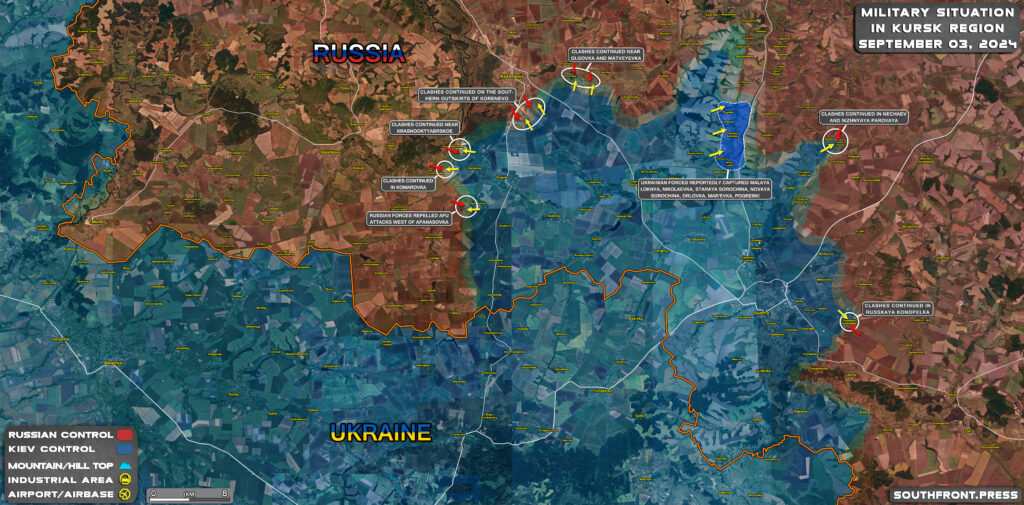 Military Situation In Russian Kursk Region And On Ukrainian Frontlines On September 3, 2024 (Maps Update)