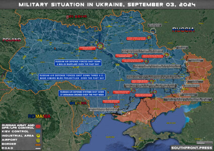 Military Situation In Russian Kursk Region And On Ukrainian Frontlines On September 3, 2024 (Maps Update)