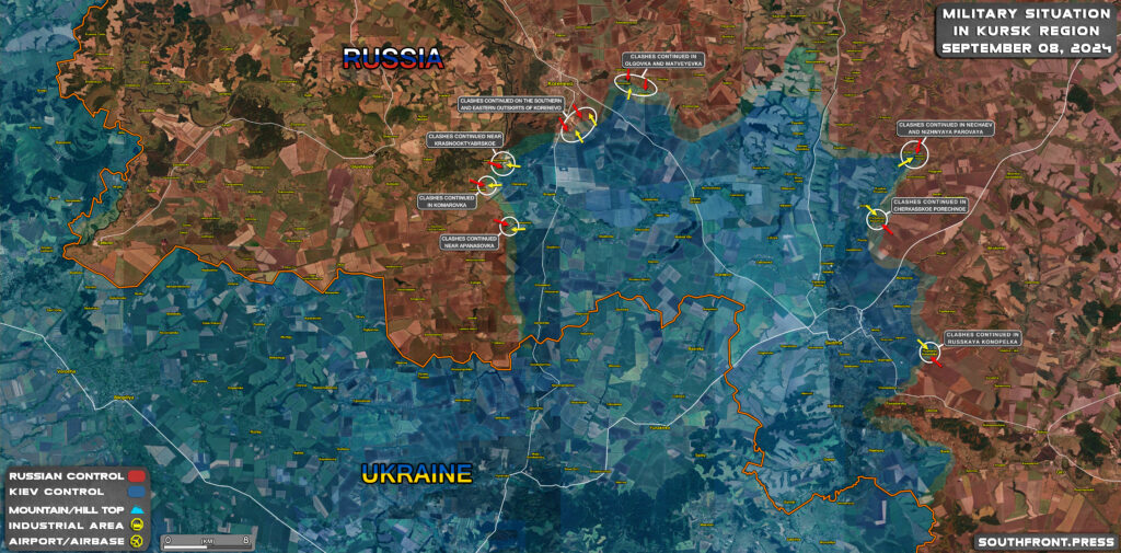 Military Situation In Russian Kursk Region And On Ukrainian Frontlines On September 8, 2024 (Maps Update)