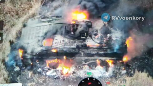 NATO Tanks Burning In Ukrainian Assaults On Kursk Border