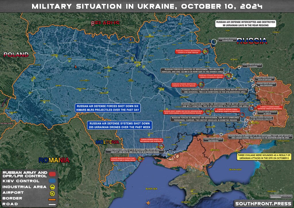 Military Situation On Ukrainian Frontlines On October 10, 2024 (Maps Update)