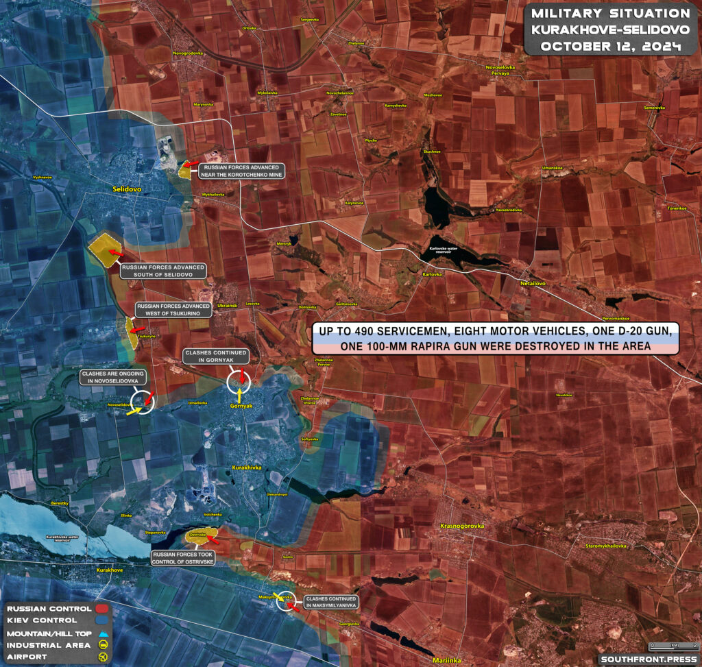 Military Situation In Russian Kursk Region And On Ukrainian Frontlines On October 12, 2024 (Maps Update)