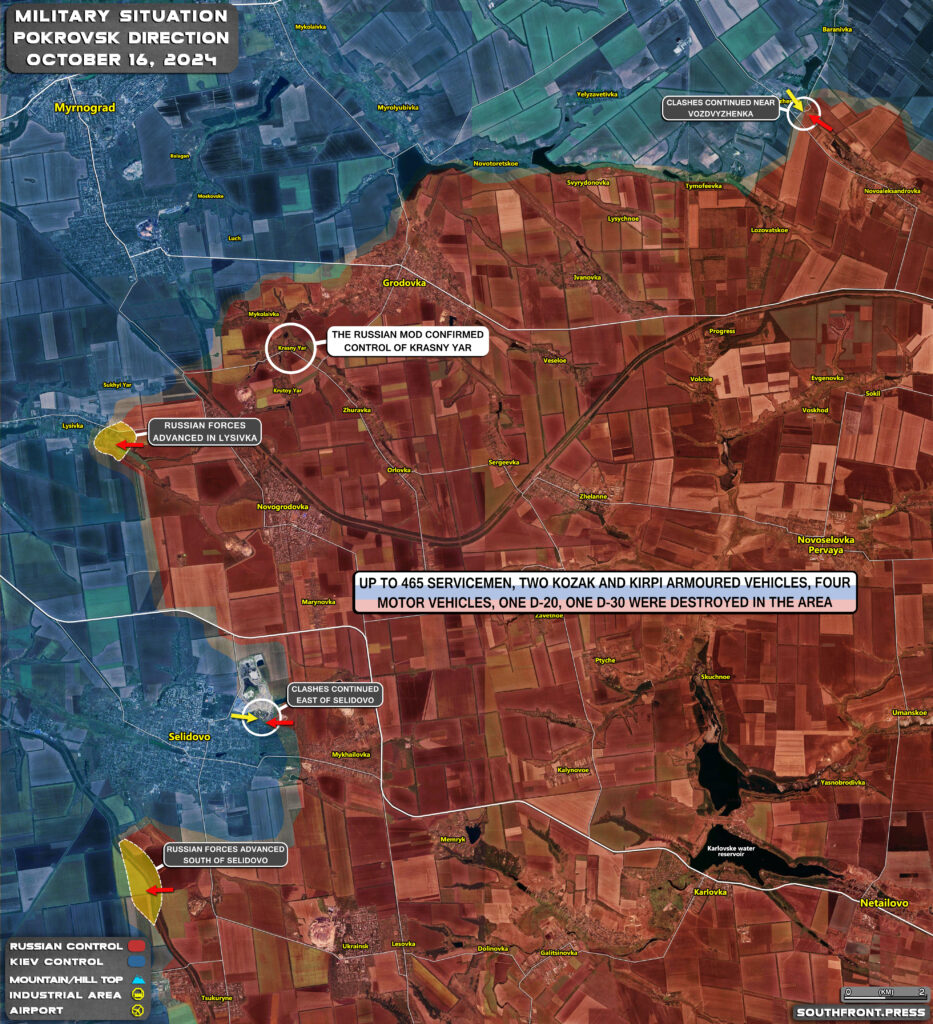 Military Situation In Russian Kursk Region And On Ukrainian Frontlines On October 16, 2024 (Maps Update)