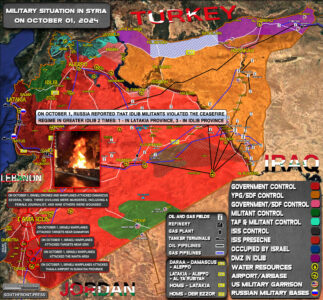 Military Situation In Syria On October 1, 2024 (Map Update)