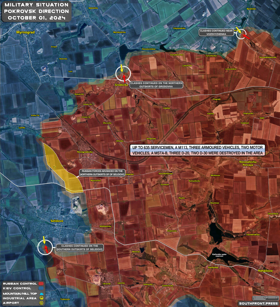 Military Situation In Russian Kursk Region And On Ukrainian Frontlines On October 1, 2024 (Maps Update)