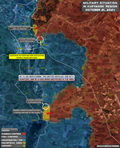 Military Situation In Russian Kursk Region And On Ukrainian Frontlines On October 21, 2024 (Maps Update)