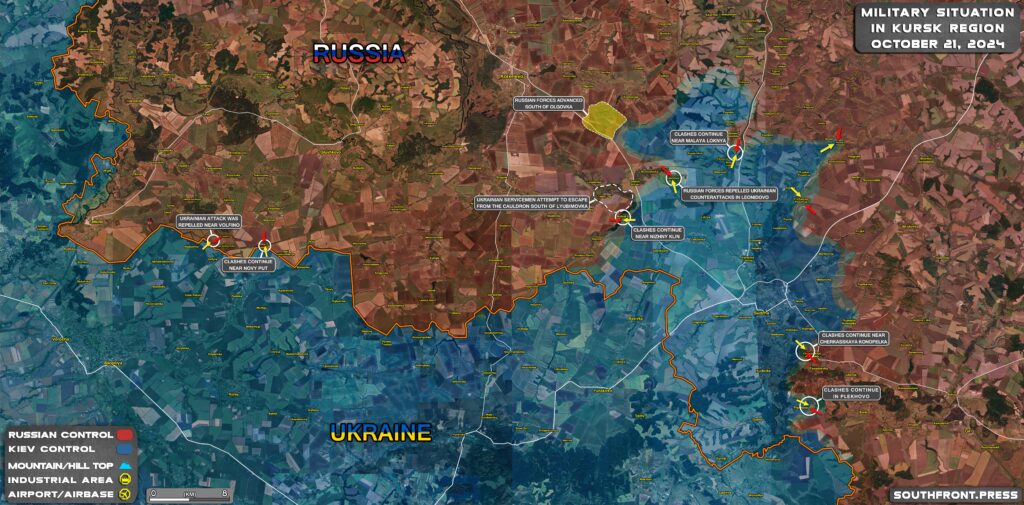 Military Situation In Russian Kursk Region And On Ukrainian Frontlines On October 21, 2024 (Maps Update)