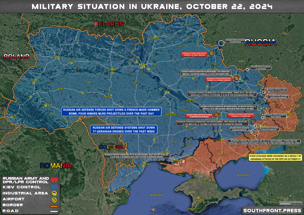 Military Situation On Ukrainian Frontlines On October 22, 2024 (Maps Update)