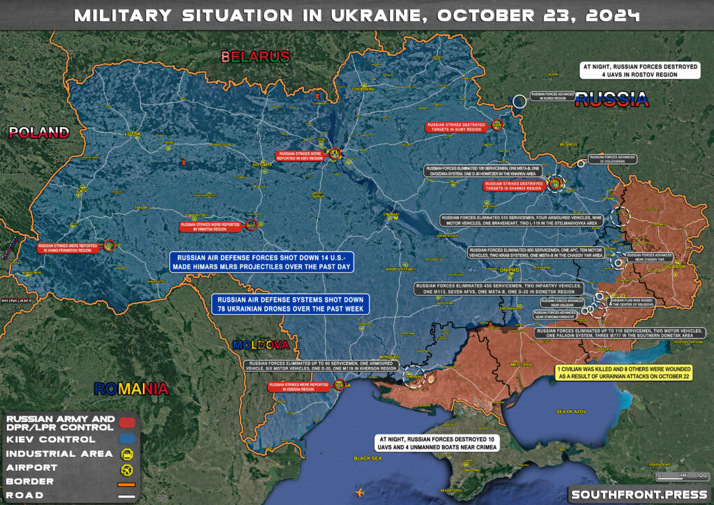 Military Situation On Ukrainian Frontlines On October 23, 2024 (Maps Update)