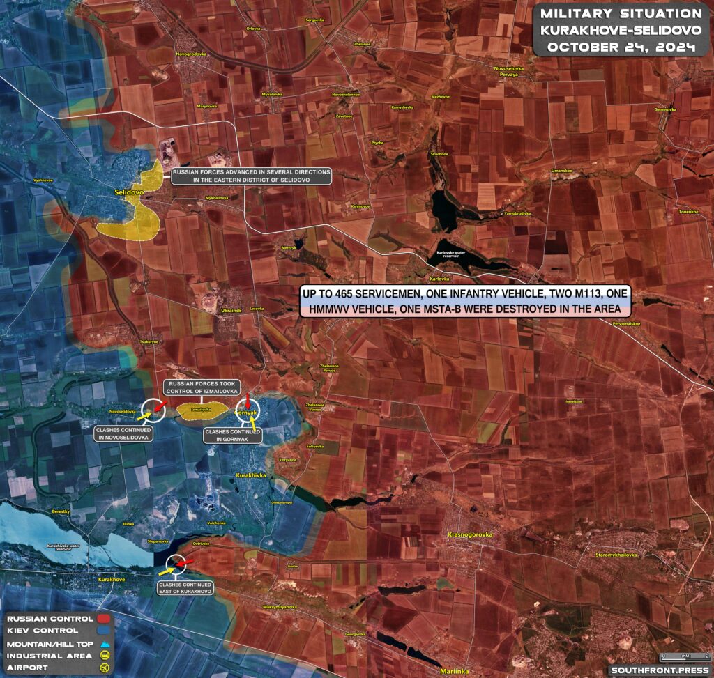 Military Situation In Russian Kursk Region And On Ukrainian Frontlines On October 24, 2024 (Maps Update)