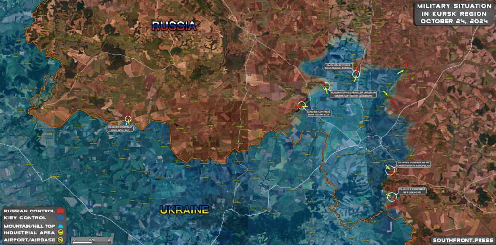 Military Situation In Russian Kursk Region And On Ukrainian Frontlines On October 24, 2024 (Maps Update)