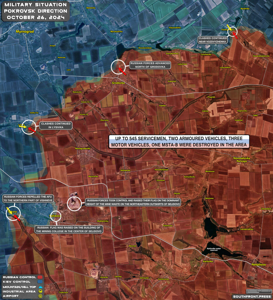 Military Situation In Russian Kursk Region And On Ukrainian Frontlines On October 26, 2024 (Maps Update)