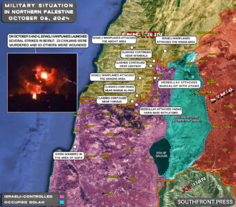 Military Situation In Palestine On October 6, 2024 (Maps Update)