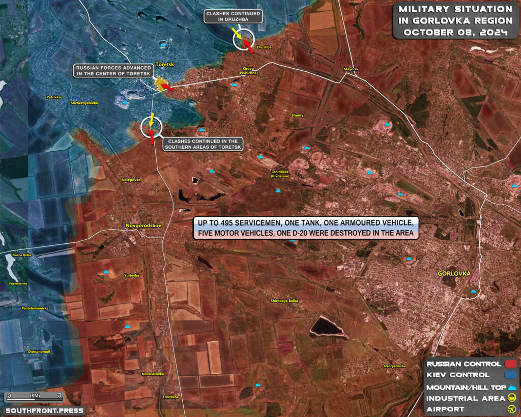 Military Situation In Russian Kursk Region And On Ukrainian Frontlines On October 8, 2024 (Maps Update)