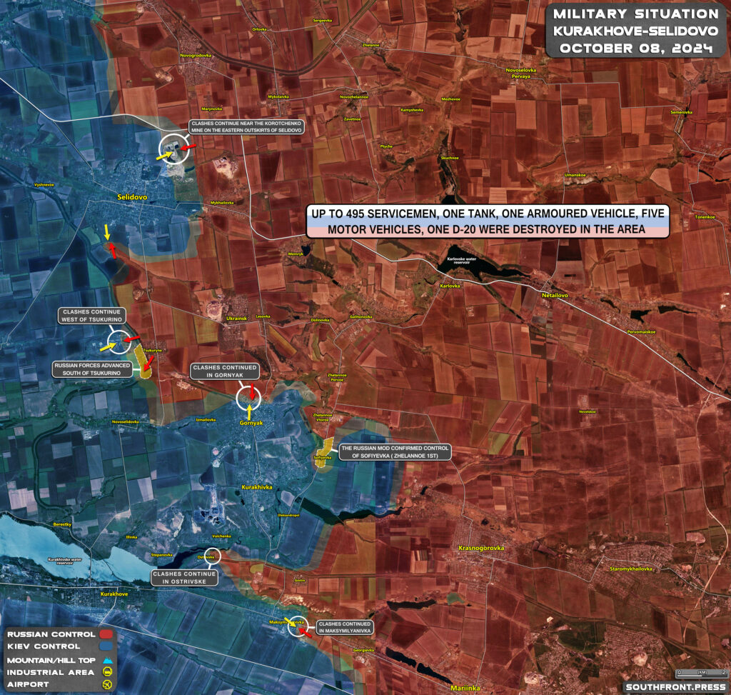 Military Situation In Russian Kursk Region And On Ukrainian Frontlines On October 8, 2024 (Maps Update)