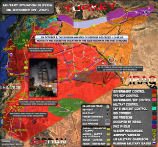 Military Situation In Syria On October 9, 2024 (Map Update)