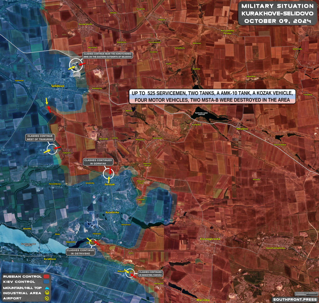 Military Situation On Ukrainian Frontlines On October 9, 2024 (Maps Update)