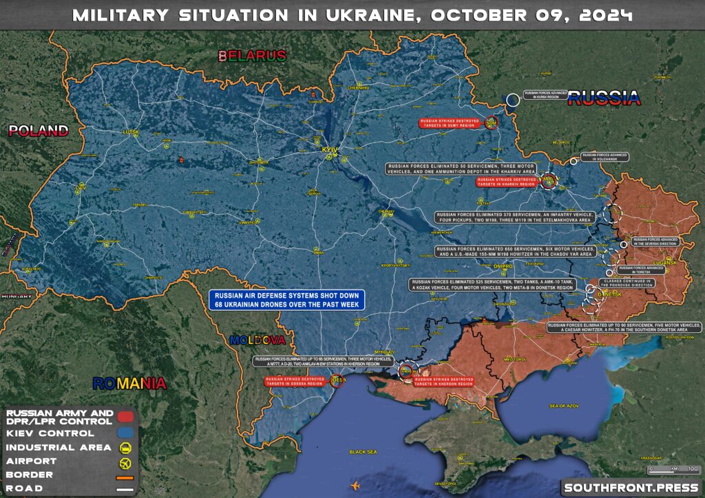 Military Situation On Ukrainian Frontlines On October 9, 2024 (Maps Update)