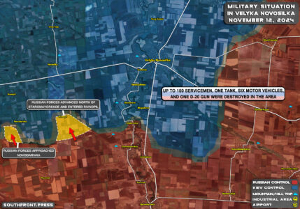 Military Situation On Ukrainian Frontlines On November 12, 2024 (Maps Update)