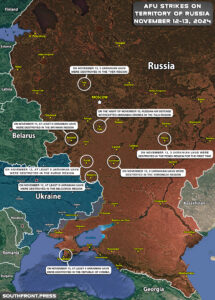 Ukrainian Attacks On Territory Of Russia On November 13, 2024 (Map Update)