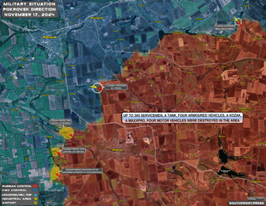 Military Situation In Russian Kursk Region And On Ukrainian Frontlines On November 17, 2024 (Maps Update)