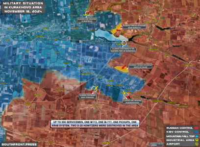 Military Situation On Ukrainian Frontlines On November 18, 2024 (Maps Update)